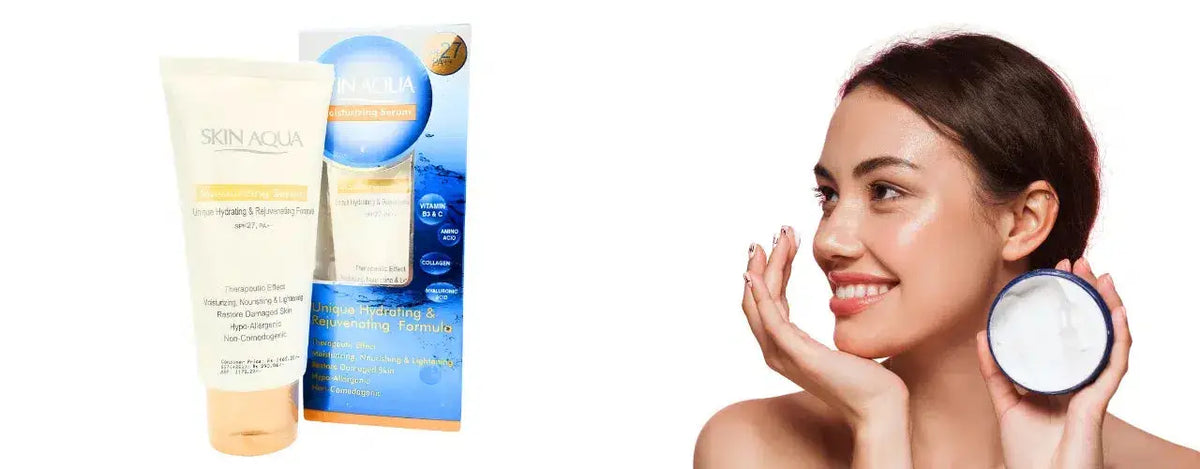 Skin Aqua Moisturizing Serum SPF 27 PA++: A Dermatologist's Perspective on Hydration, Protection, and Aging