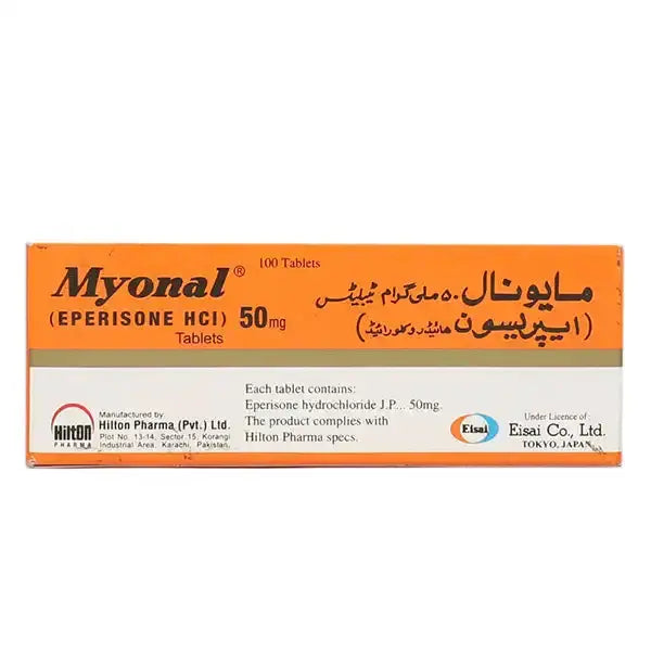 Myonal Tablets 50mg – Eperisone for Muscle Relaxation
