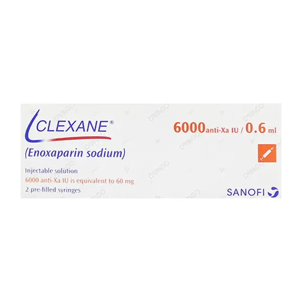 Clexane Injection 6000Iu/0.6Ml | Enoxaparin Sodium for Blood Clot Treatment