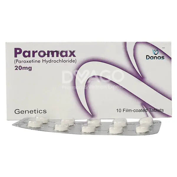 Paromax 20mg Tablets – Paroxetine HCl SSRI Antidepressant (Rx)