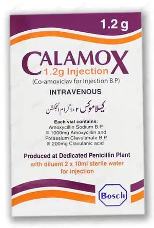 Calamox IV Injection 1.2G ��� Amoxicillin & Clavulanic Acid for Bacterial Infections