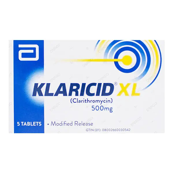 Klaricid XL 500mg Tablets (Clarithromycin Extended-Release)