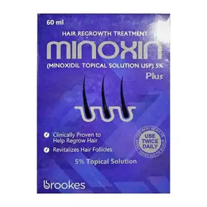 Minoxin Plus Topical Solution 60Ml ��� Hair Growth Treatment for Thinning Hair