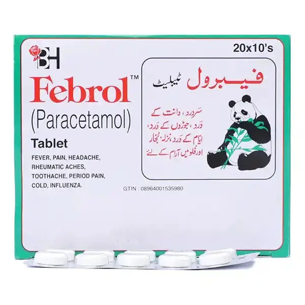 Febrol 500mg Tablets — Paracetamol for Pain & Fever Relief