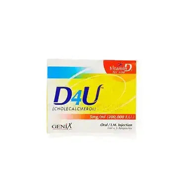D4u 200,000IU Injection – Cholecalciferol Vitamin D Supplement