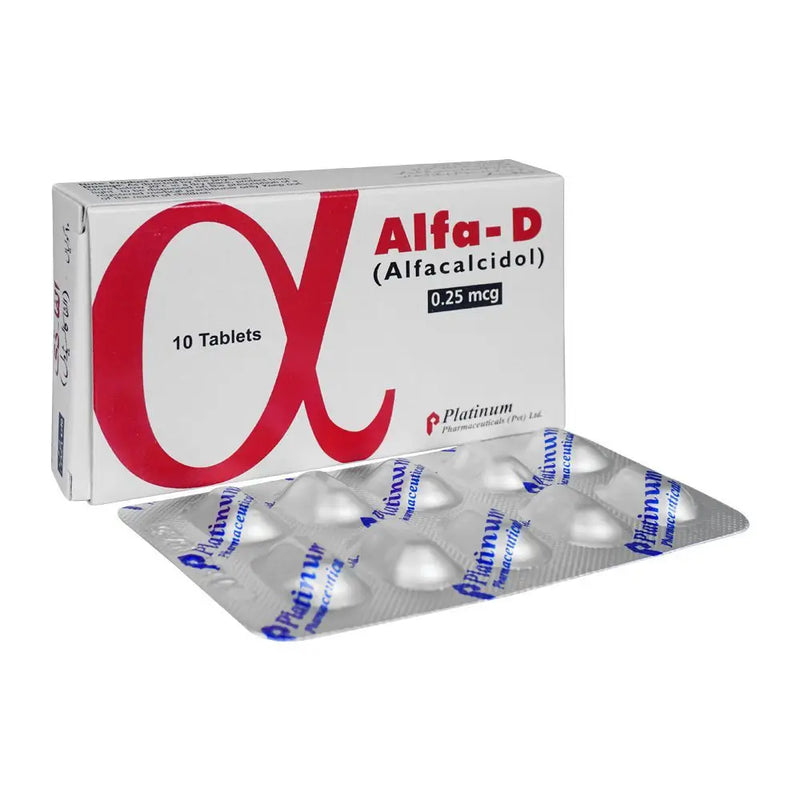 Alfa D 0.25mcg Tablet - Alfacalcidol for Calcium Balance