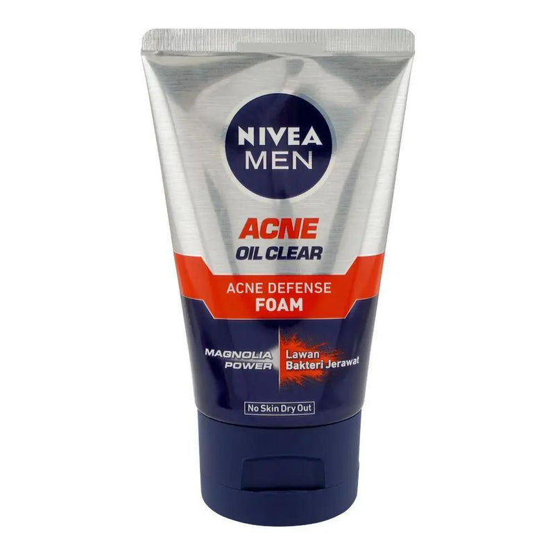 Nivea Men Acne Control Brightening Facial Foam 100ml – For Oily & Acne-Prone Skin