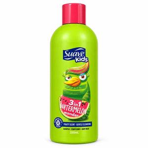 Suave Kids 3-in-1 Watermelon Wonder Shampoo, Conditioner & Body Wash 350ml