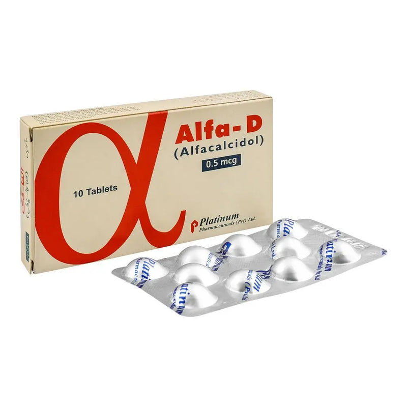 Alfa D 0.5mcg Tablet - Alfacalcidol for Bone Health Support