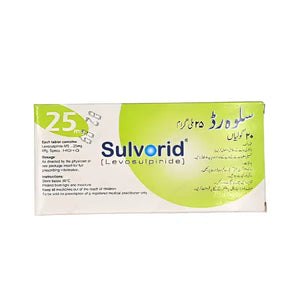 Sulvorid Tablets 25mg ��� Levosulpiride for Gastroesophageal Reflux Disease (GERD)