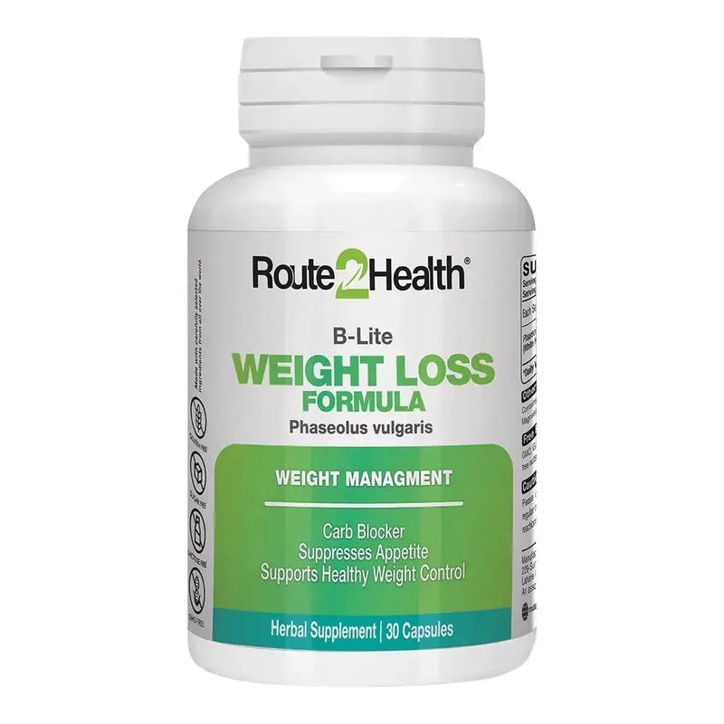 Route 2 Health B-Lite Capsules — White Kidney Bean Extract for Weight Control