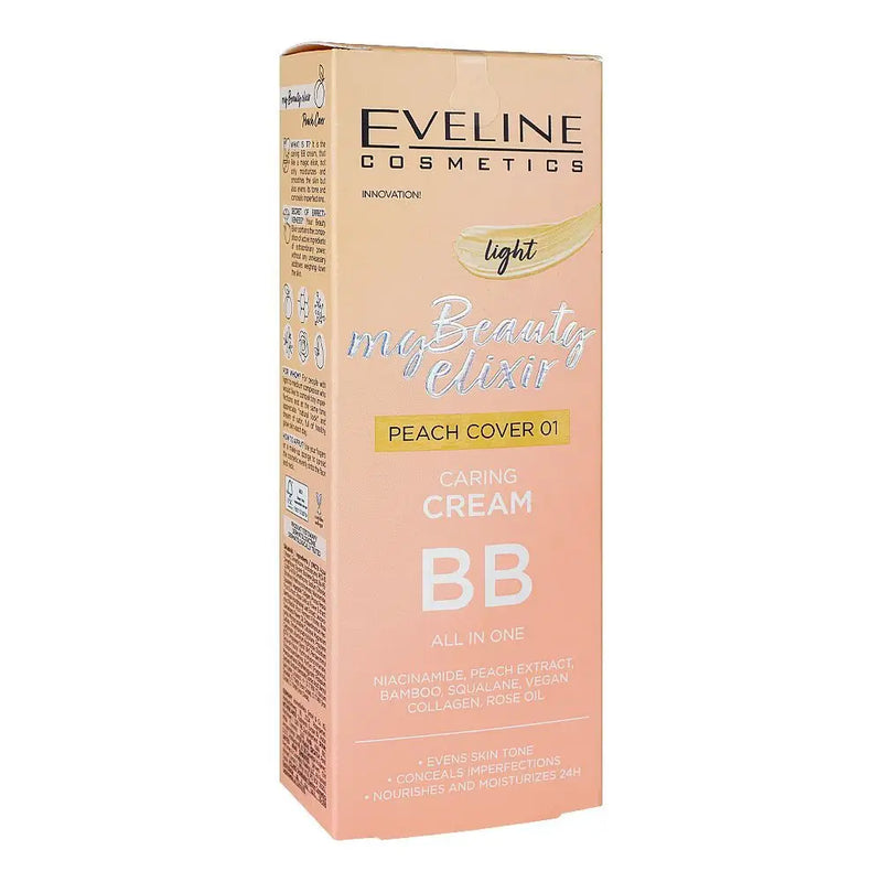 My Beauty Elixir Caring BB Cream Peach Cover 01 – Shade Light