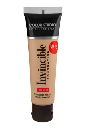 Color Studio Invincible Foundation W15 Honey Matte - long wear bottle | Derma.pk