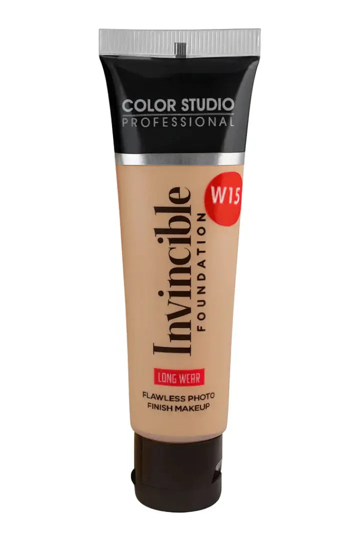 Color Studio Invincible Foundation W15 Honey — Matte