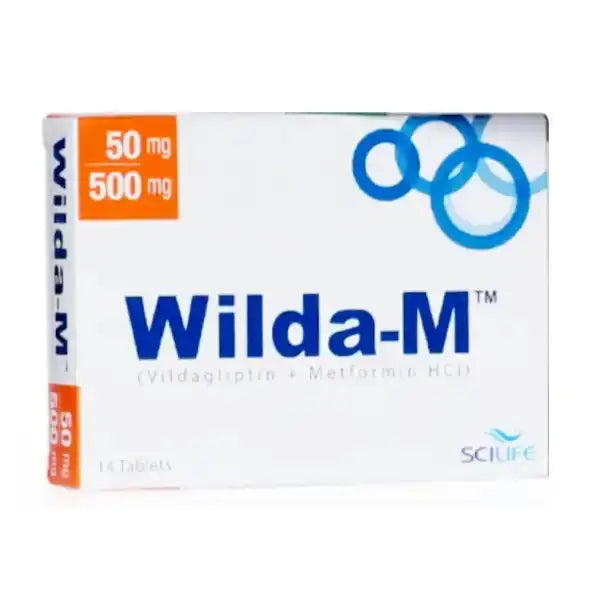 Wilda-M 50/500mg — Vildagliptin & Metformin for Type 2 Diabetes