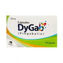 Dygab 25mg Tablets – Neuropathic Pain Relief photo 1