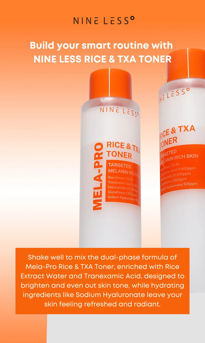 Nineless Mela-pro Rice & TXA Toner 200ml