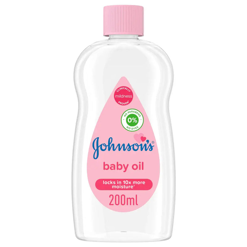 Johnson's Baby Oil 200ml – Gentle Moisturizing Oil for Baby Skin