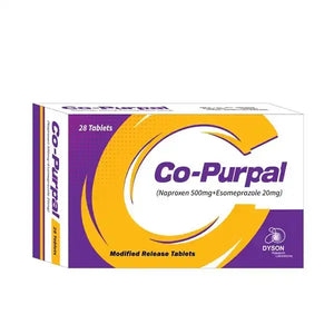 Co-Purpal 500/200mg Tablets – Naproxen & Esomeprazole Pain Relief | Derma.pk
