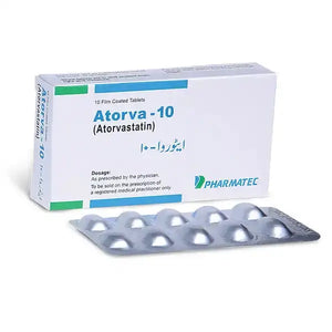 Atorva 10mg Tablets — Atorvastatin Statin for LDL Cholesterol Reduction and Heart Health Pakistan
