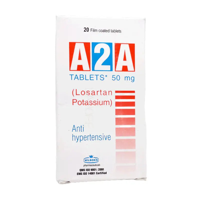 A2A 50mg Tablets – Losartan Potassium for Hypertension