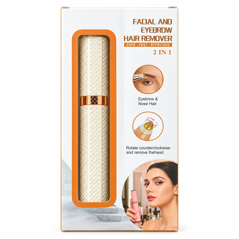 2-in-1 Facial and Eyebrow Hair Remover Epilator Tool