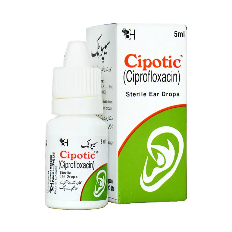Cipotic Ear Drops 5ml – Ciprofloxacin for Ear Infection Treatment