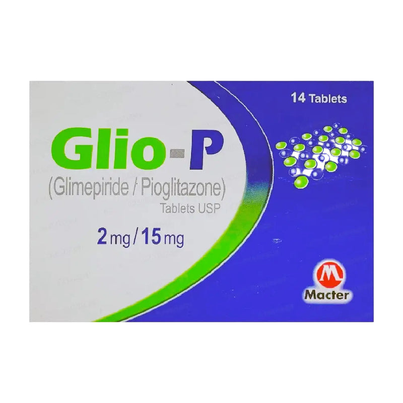 Glio-P Tablets 15mg/2mg – Pioglitazone & Glimepiride for Type 2 Diabetes