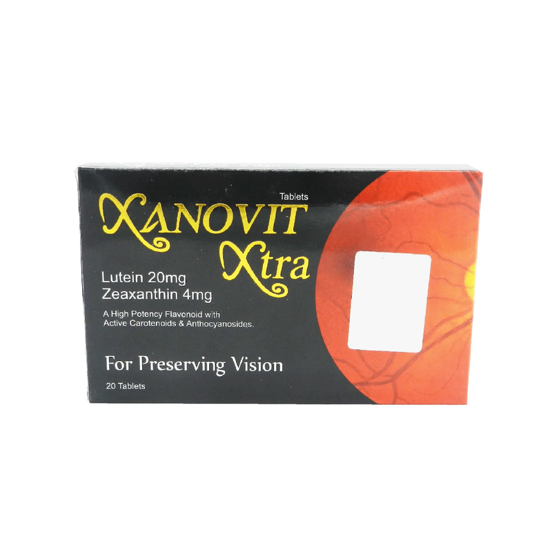 Xanovit Xtra 20mg Tablets – Lutein & Zeaxanthin Eye Health Support