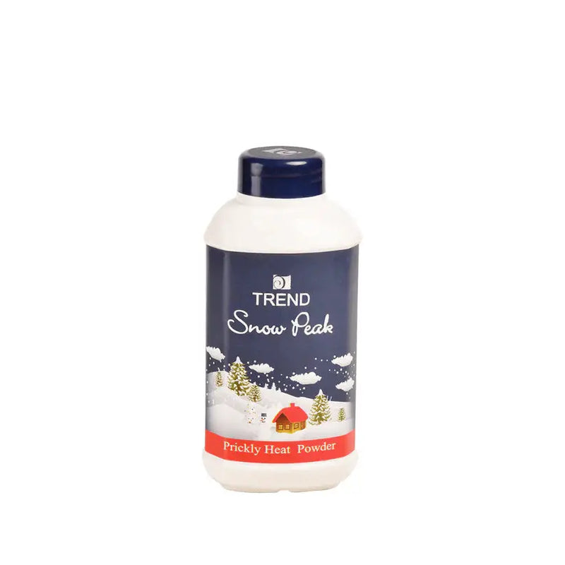 Trend Snow Peak Prickly Heat Powder 125gm – Menthol Cooling Talc