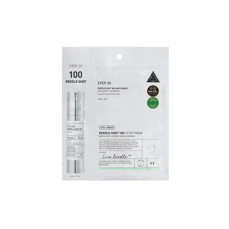 VT Cosmetics Reedle Shot 100 2 Step mask