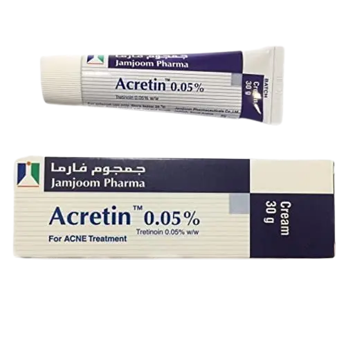 Jamjoom Pharma - Acretin .05% Cream for Acne Treatment, 30g
