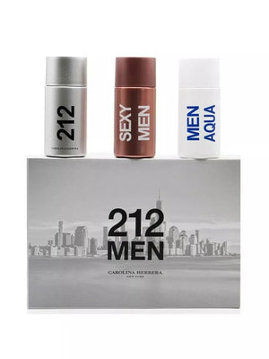 Carolina Herrera 212 Men 3-in-1 Perfume Gift Set 3x30ml