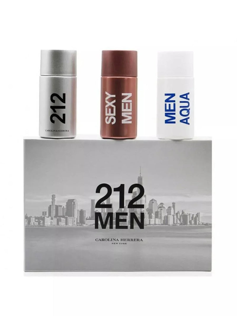 Carolina Herrera 212 Men 3-in-1 Perfume Gift Set 3x30ml