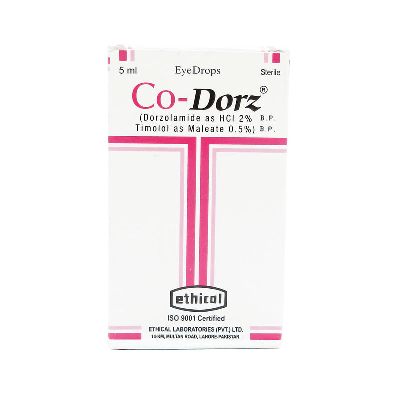 Co-Dorz 5ml Eye Drops — Dorzolamide & Timolol for Glaucoma