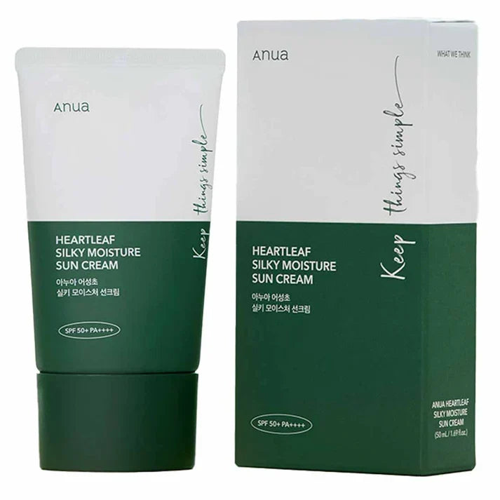 Anua Heartleaf Silky Moisture Sun Cream SPF 50+ PA++++ 50ml
