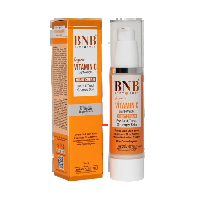 BNB Vitamin C Night Cream Brightening Overnight Moisturizer