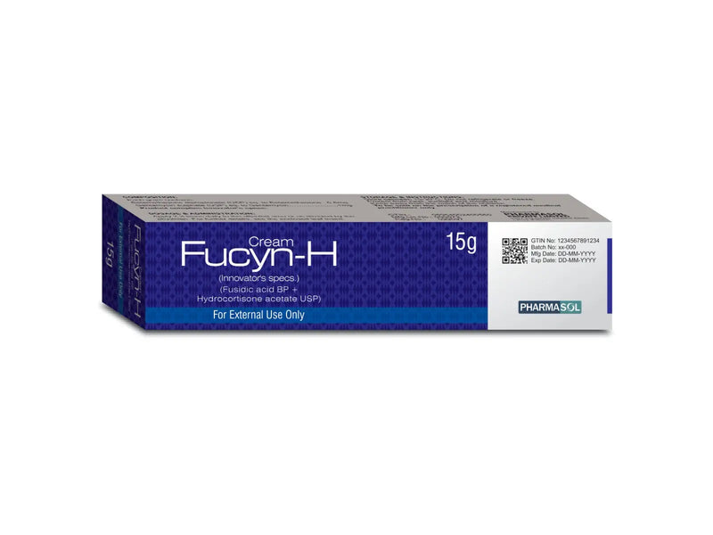 Fucyn-H Cream – Fusidic Acid & Hydrocortisone Topical Treatment for Infected Inflamed Skin