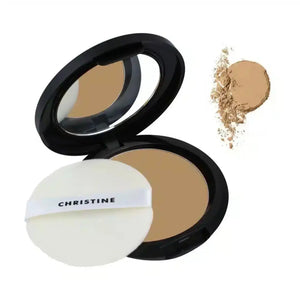 Christine Fragrance Free Compact Powder Active Fade Peach 918 warm peachy shade swatch