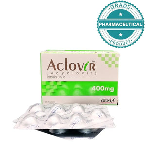Aclovir Tablet (Acyclovir) 400mg Pack of 35 Tablets