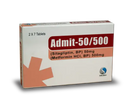 Admit 50/500mg Tablets – Type 2 Diabetes Control photo 2
