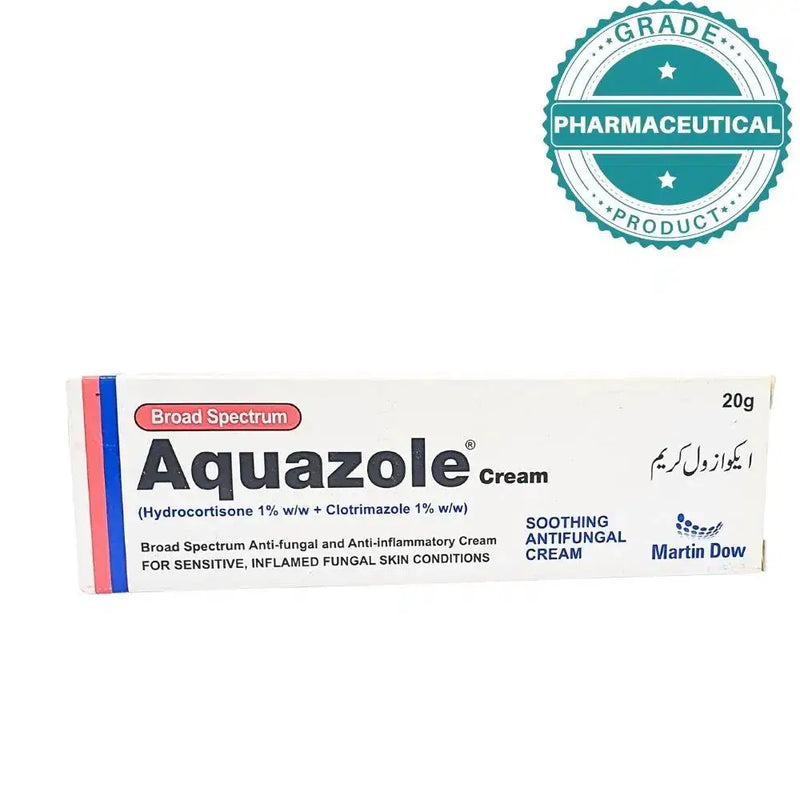 Aquazole Antifungal Cream — Rx | Clotrimazole & Hydrocortisone 20g