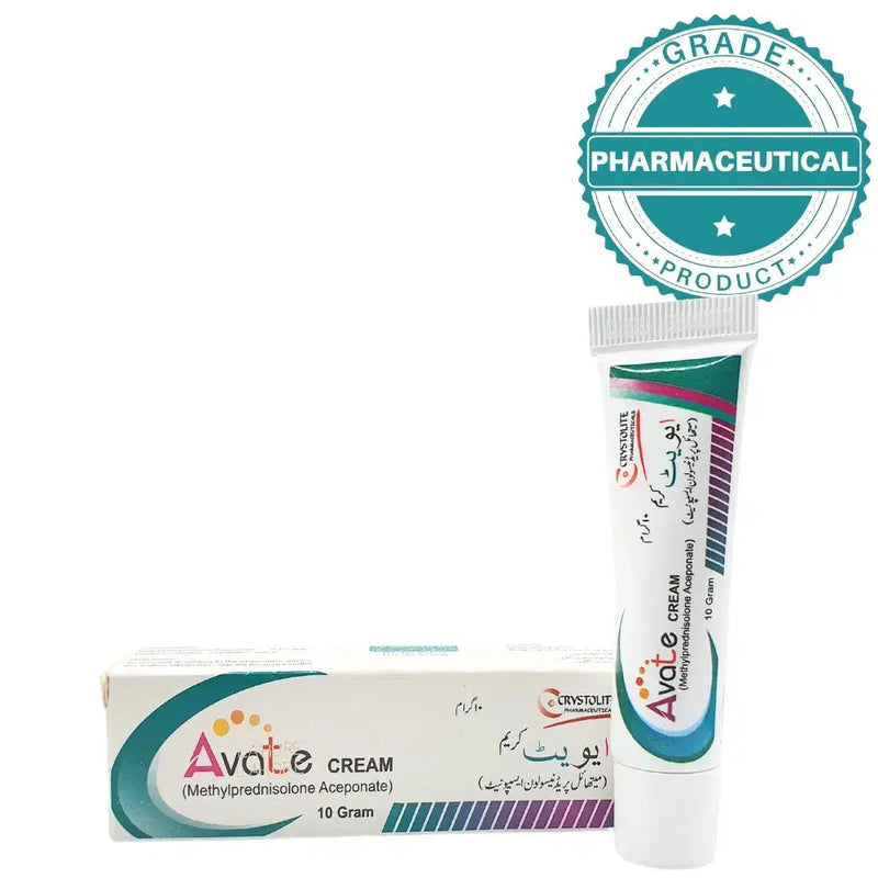 Avate Cream 10g (Methylprednisolone Aceponate 0.1%) — Eczema & Itchy Skin Relief