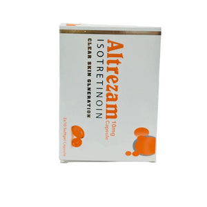 Altrezam 10mg Isotretinoin softgel capsule box Pakistan