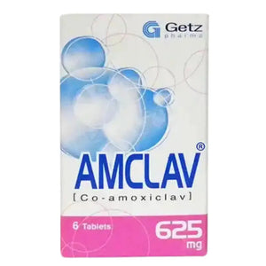 Amclav Tablets 625mg (Amoxicillin/Clavulanic Acid) - Getz Pharma | derma.pk