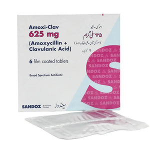 Amoxi-Clav Tablets 625mg (6 Tablets) - Sandoz | derma.pk