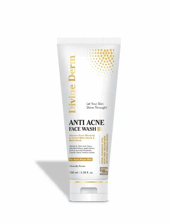 Divine Derm Anti-Acne Face Wash 100ml