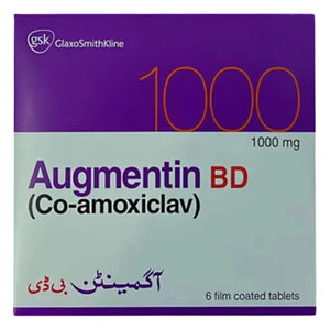 Augmentin BD 1000mg Tablets (6 Tablets) - Buy Online in Pakistan at derma.pk