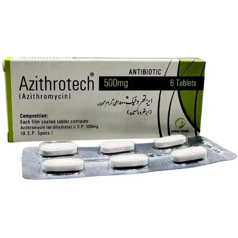 Azithrotech Azithromycin 500mg Tablets