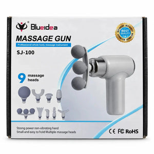 BlueIdea Fascial Massage Gun with 9 Interchangeable Heads